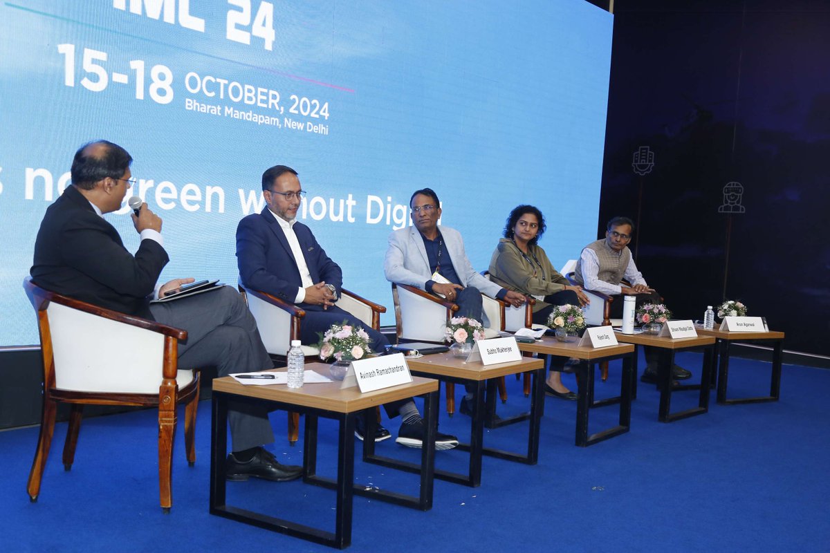 nokia's tweet image. Our Sustainability VP @MukherjeeSubho reinforced a crucial message at #IMC2024: we believe “There’s no green without digital.” From energy to telecom, digitalization and AI can drive decarbonization and a more inclusive world.

@exploreIMC