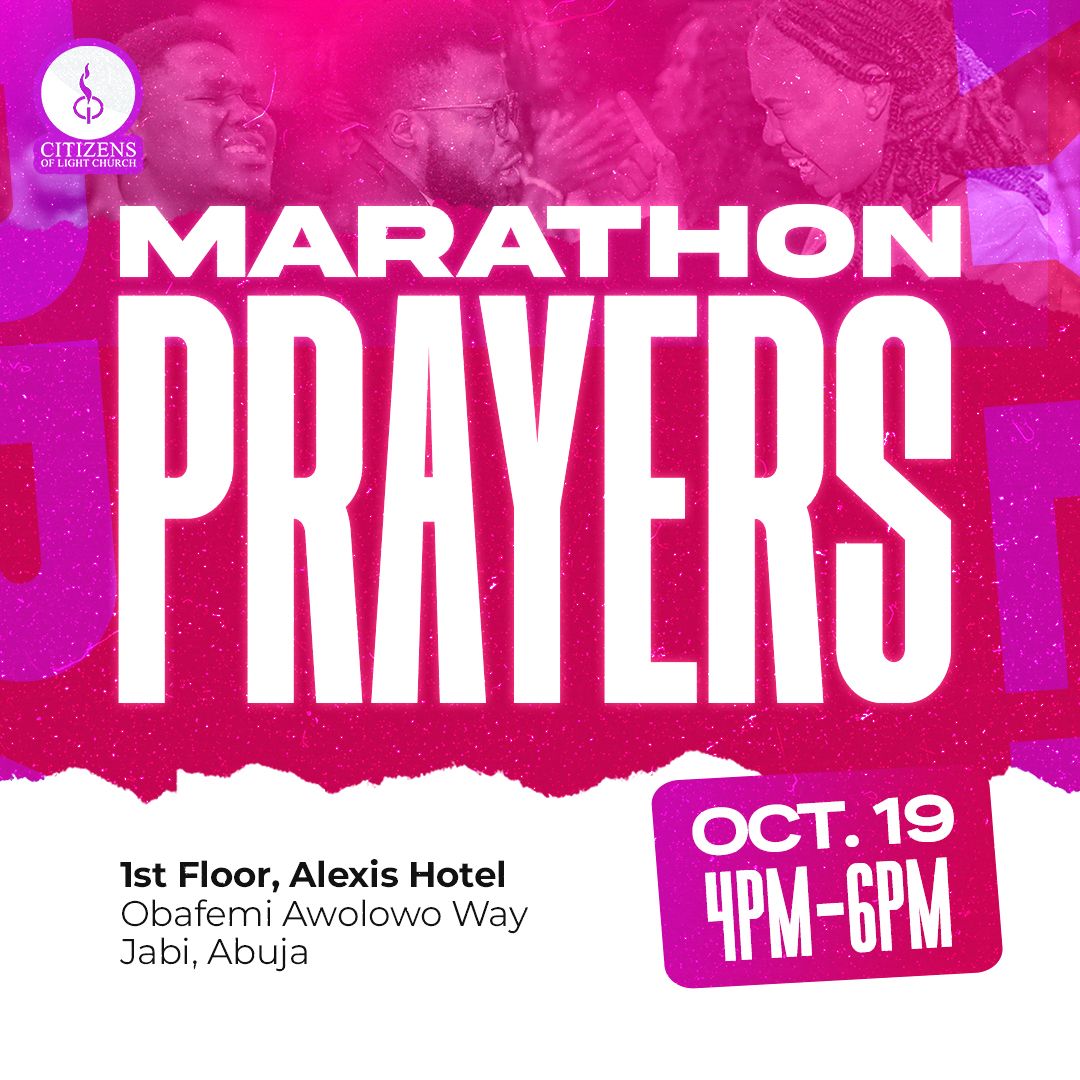 clcabuja_'s tweet image. Where there is a man to pray, there is a God to answer. God is set to answer our heart’s desires. Join us this Saturday, at 4 PM, at @clcabuja_ as we press in prayers.

Welcome to Freedom.

#clcabuja #madeinclc #clctribe #abujachurch #abujachurches #clcglobal #prayer