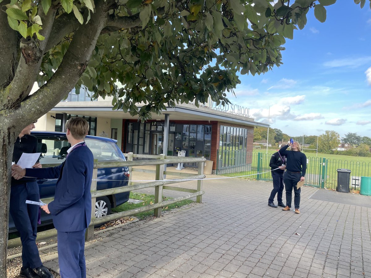 RWS Yr. 13 Geographers investigating carbon sequestration.