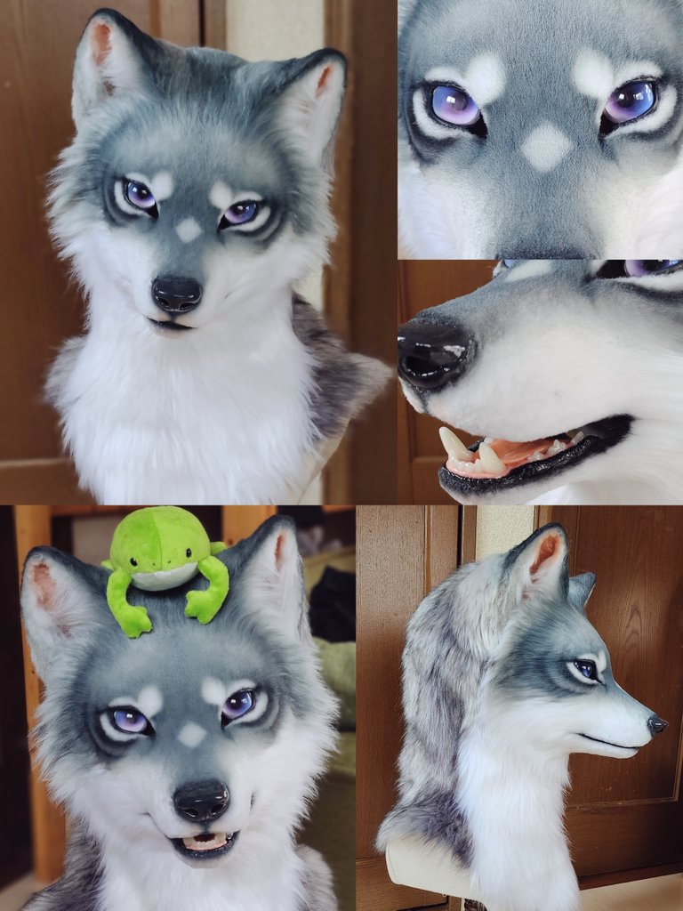 みなさんこんばんは！

本日2匹の双子の狼が誕生しました！👏👏👏👏👏

優しい色味とカラーリングで作成しました！ 
ブラウンの子は全体を彩度の薄い色に落とす事でおおらかで優しい雰囲気のお兄さんのようなお顔でとても気に入っています！