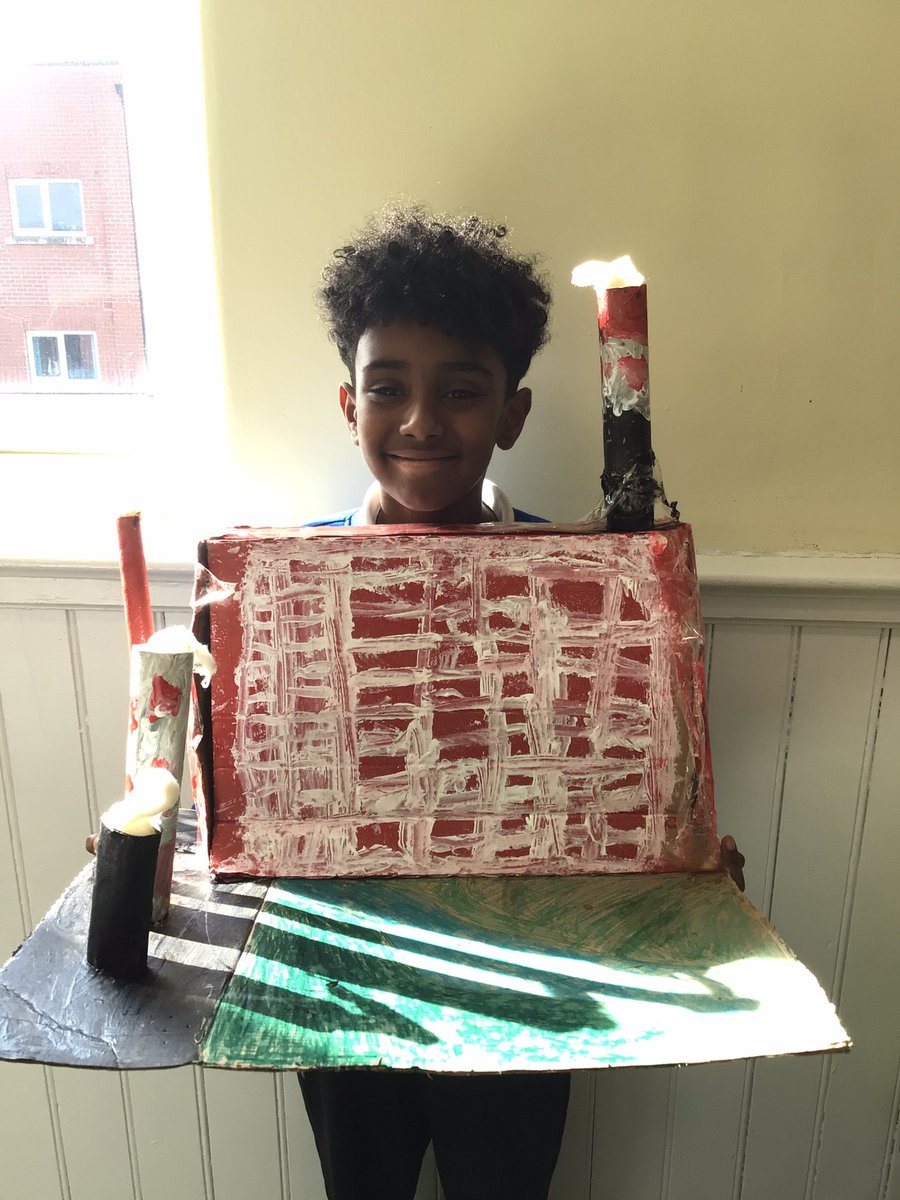 An excellent piece of homework in 6S this morning, researching working conditions for children in Britain during the Industrial Revolution. An excellent representation of a factory, well done!