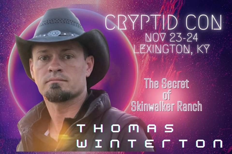 Come meet Thomas Winterton, one of the stars of the hit show #thesecretofskinwalkerranch and hear about the some of the secrets behind this mysterious property! He'll be joining us in Lexington, KY this November 23rd &amp; 24th! Go to Cryptidcon.com for tickets and details!
