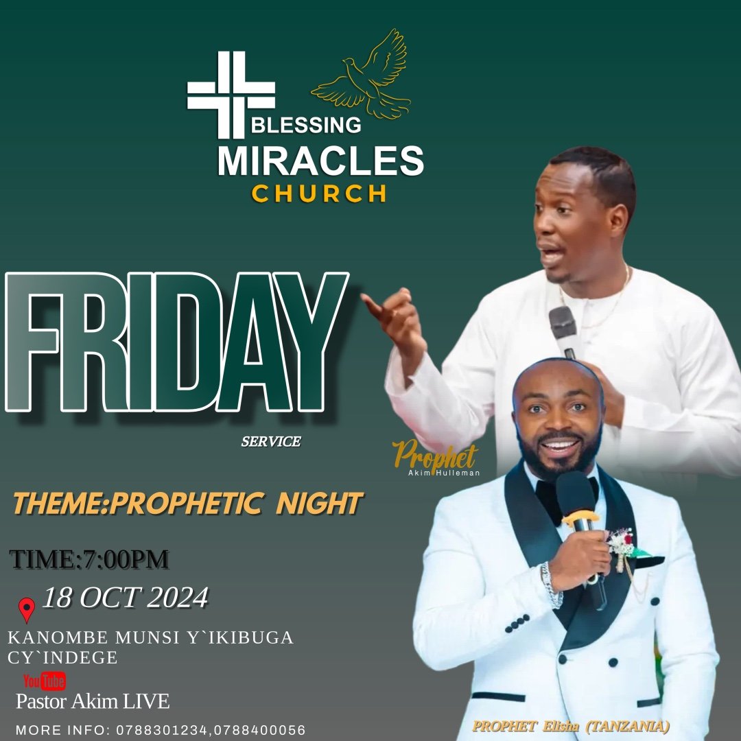BMiraclesChurch's tweet photo. 🚨A Prophetic Night!🎹��🎼🎵🎶🙏
#ProphetAKIM 🤝
#ProphetElisha 🇹🇿
#MiracleAsChristOur_Savior
#BMCservice #GOD #Christ #Church #Bible #HolySpirit https://t.co/j2KFIMB60p
