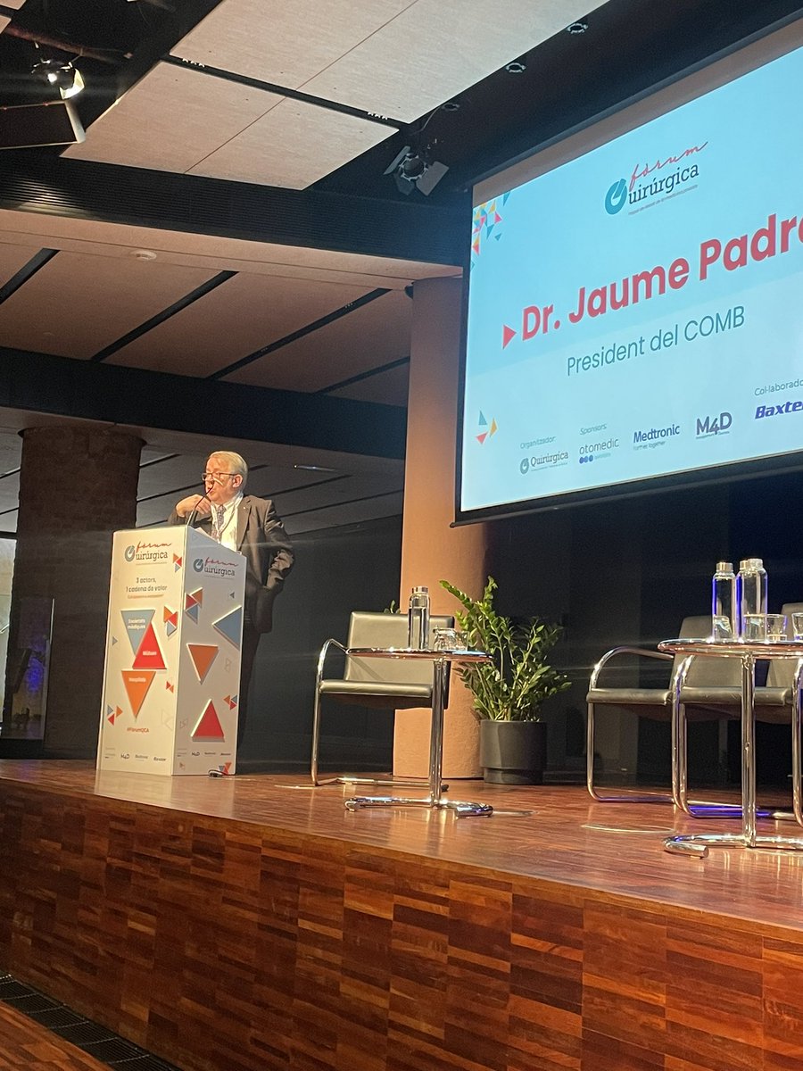 Cierre de Forum Quirúrgica 
Dr. Jaume Padrós President del COMB
Interesante reflexión y cierre