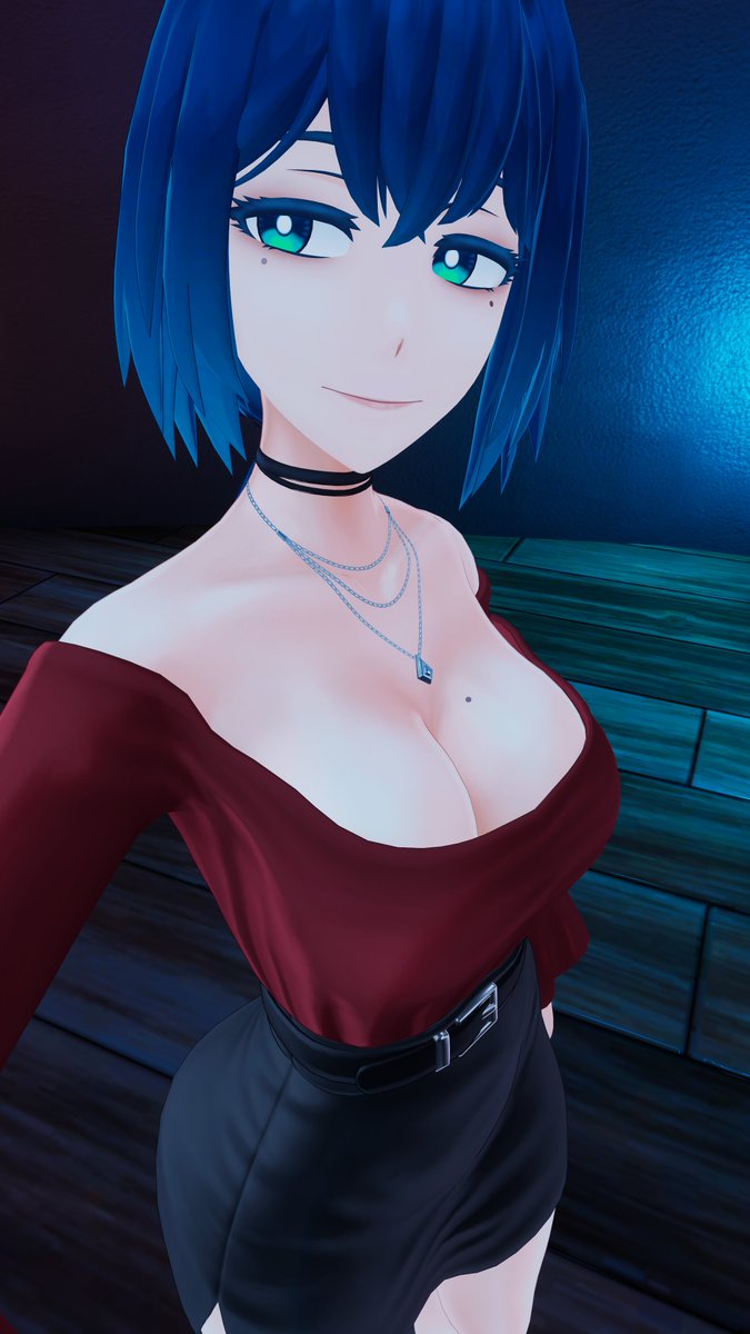 HeraByteVR's tweet image. Love the cool blue vibes of @CascadianVR's work 💙#vrchat