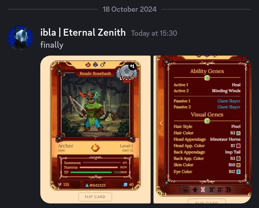 Damn, some of our guildmembers keep summoning monster heroes just in time before the #JCL roster registration closes.

This boy will get drowned in stamina potions to be ready for season 1. <a href="/DeFiKingdoms/">DeFi Kingdoms 🔺🌿</a> #PvP <a href="/JewelersCrypto/">🌹 Jewelers Crypto 🌹</a>