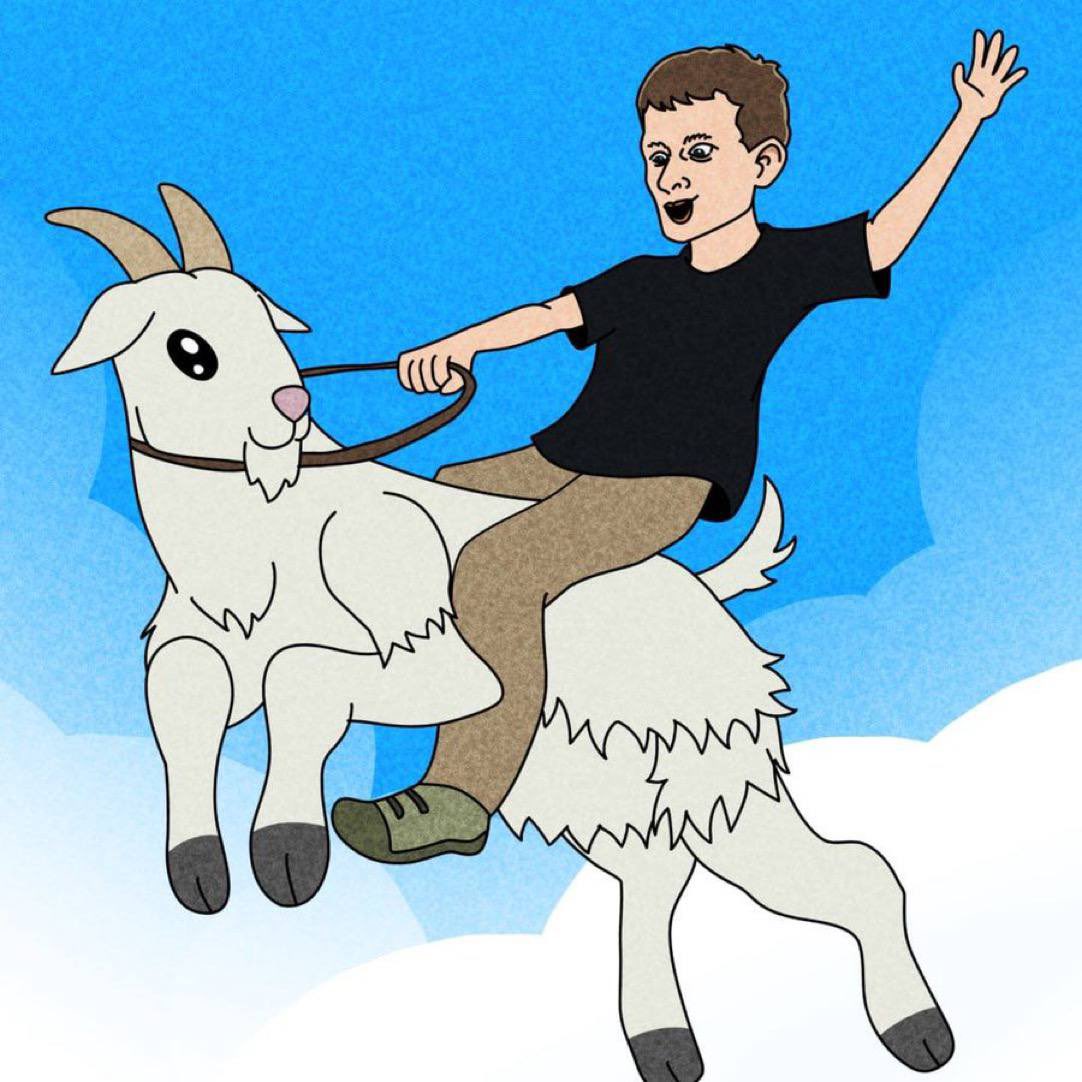 SannyOnChain's tweet photo. Say hello to $GOAT - the greatest meme token of all time, set to take over the $Sui blockchain. Art contest is ongoing on our tg https://t.co/4440DNY12D . Website launching soon 🚀. So get ready to join the herd and dominate the meme game! 🐐 🚀
@GoatonHop 
@CryptoDookeium https://t.co/Ev6G8YS4zq