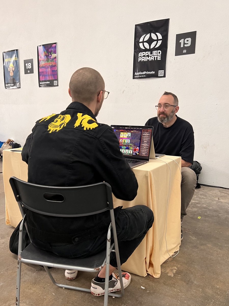 AppliedPrimate's tweet photo. 🎮 The MegaForce Arena TCG is in full swing at MBA Bodega! Think you’ve got what it takes? Drop by, join the fun, and test your skills! ⚡️

We’re here until 5pm — don’t miss your chance to experience the game firsthand! 🔥

You can find us at Stand 19, MBA Bodega, 8 Marvila.

#MegaForceArena #Mega #ApeFest2024 #TCG #AppliedPrimate #MegaForce