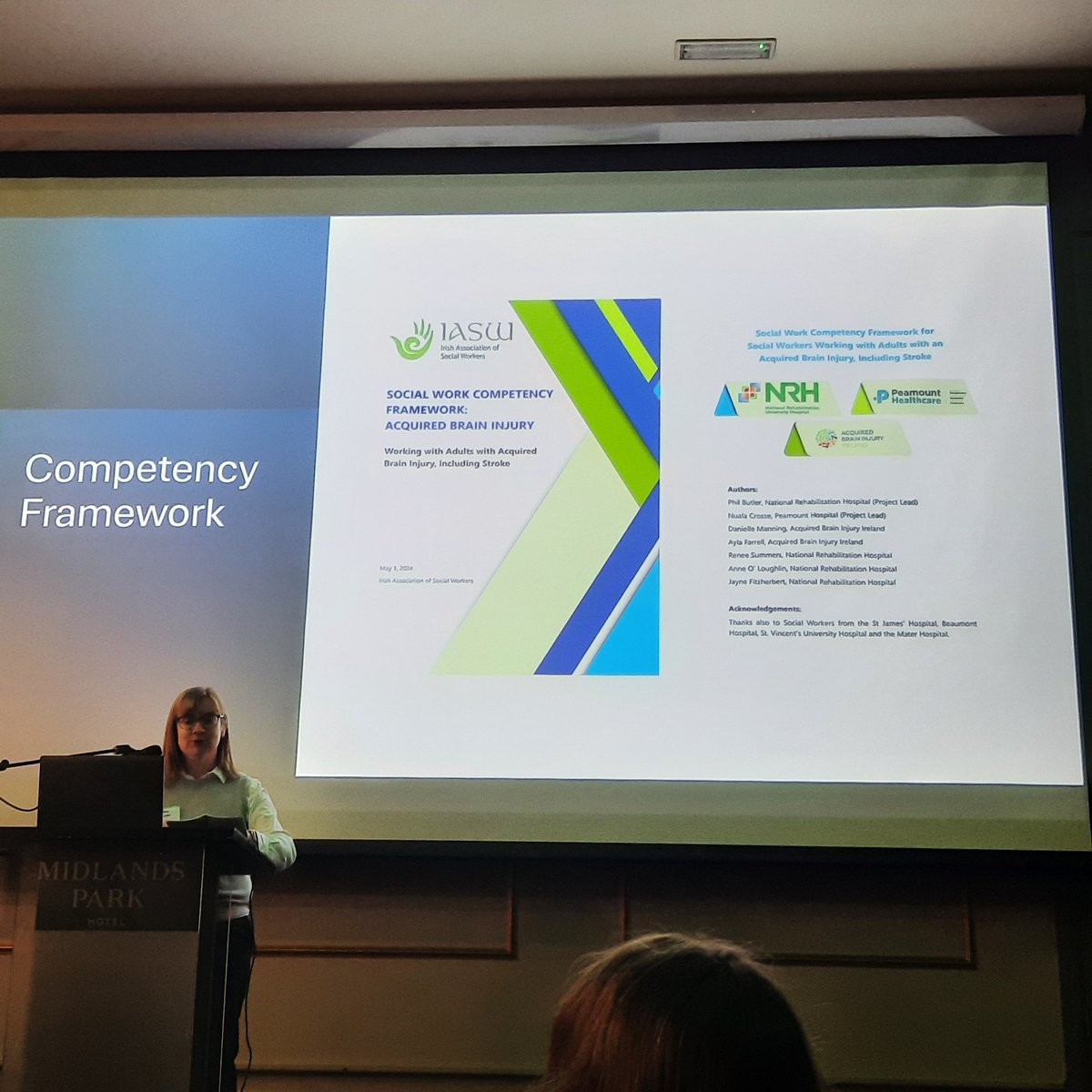 sarahmdonnelly1's tweet image. Inspiring work by @philbutlercross and colleagues with the support of @IASW_IRL to develop an Competancy Framework for Social Workers working in the areas of Acquired Brain Injury and Stroke #AdvacedPractice #IASW2024 #SWisHumanRights