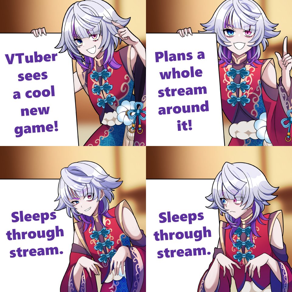 IkoVTuber's tweet image. I would never do this...aha (；´∀｀)

🎨: @/VanillaTea_er