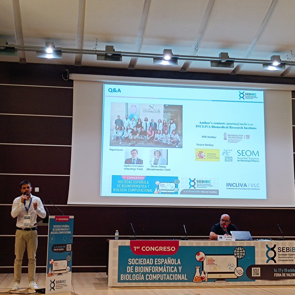 I am very proud to have presented my work at the <a href="/SEBiBC_es/">SEBiBC</a> Conference on a ctDNA-based bioinformatics approach to detect minimal residual disease in colon cancer patients 🩸👨‍💻 <a href="/incliva_iis/">INCLIVA</a> #CRCTeam #congresosebibc2024