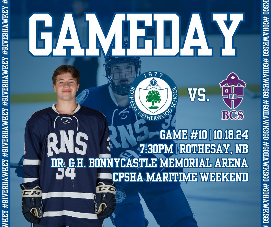 Weekend at Home starts tonight!

📍 Dr. C.H. Bonnycastle Memorial Arena (RNS)
🆚 Bishop’s College School
⏰ 7:30pm
📺 Playsight (web.playsight.com/live/rothesay-…)

#WIT