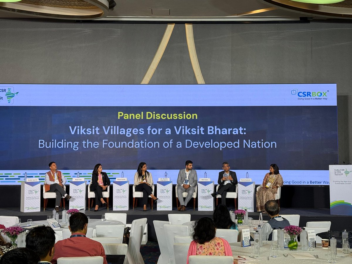 vikramjsmr's tweet image. Panel Discussion
#viksitvillagesforaviksitbharat 
#CSRBOX
@RavindraBhati__