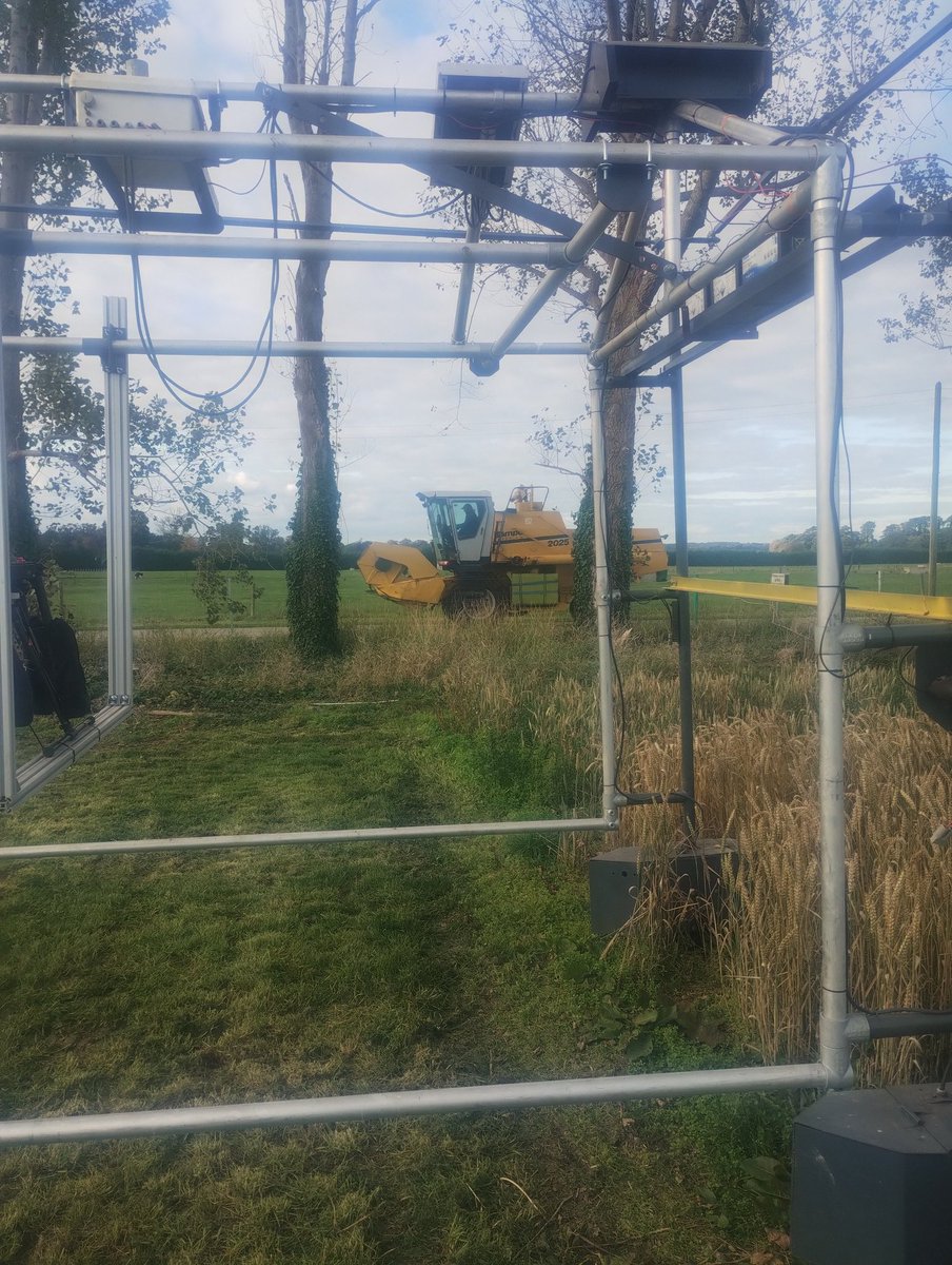 KevinMcDonnellP's tweet photo. Almost the last of the plots harvested at UCD Lyons, cereals and forages. Last pre-harvest data on late down spring crops. @Gary_DGillespie @Conork_28 keeping everything on track. @ucdagfood @IFAA_eire @UCDBioFoodEng https://t.co/YJEMFmgsia