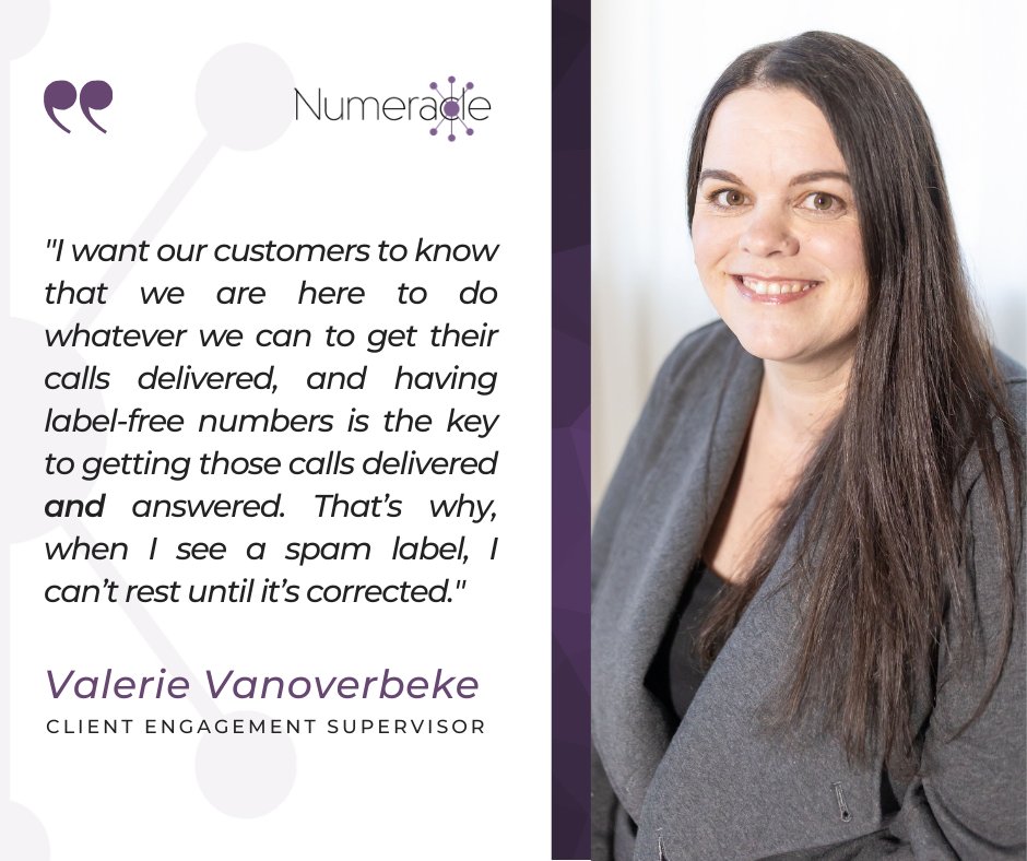 NumeracleInc's tweet image. Tired of feeling like just another customer? Find out more about our solutions and see why our clients rave about our approach to the customer experience → hubs.li/Q02TWHFd0

#cx #customerservice #callerid #spamcalls