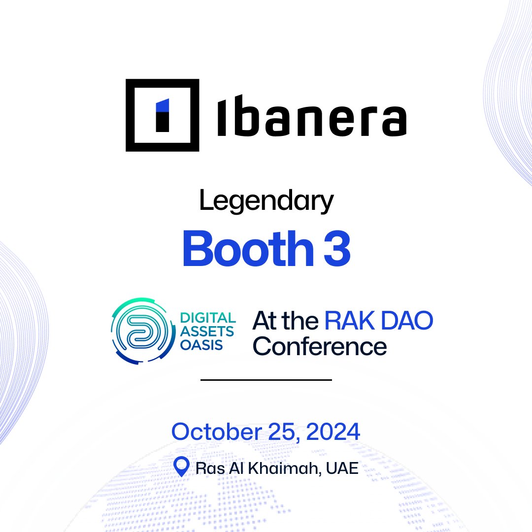 We're excited to share that not only will our CEO, Michael Carbonara, be speaking at the RAK DAO Conference, but Ibanera will also be featured as a proud exhibitor!

Don't miss the chance to meet our team and discuss everything Ibanera, Web3, and beyond at the #RAKDAOConference!
