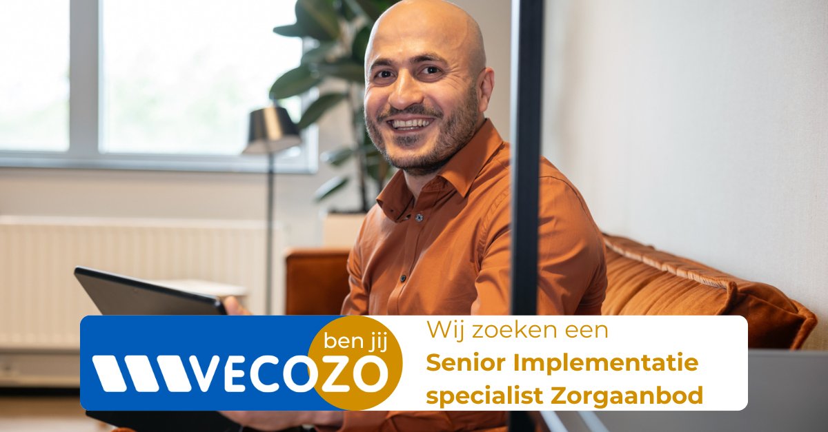 Wij zoeken een Senior Implementatie Specialist Zorgaanbod (24-32 uur)! Combineer jouw passie voor zorg en ICT bij VECOZO. Begeleid, adviseer en train zorgaanbieders en ontwikkel implementatiehulpmiddelen. Sollicitaties via: bit.ly/4hakPoc #vacature #zorg #ICT