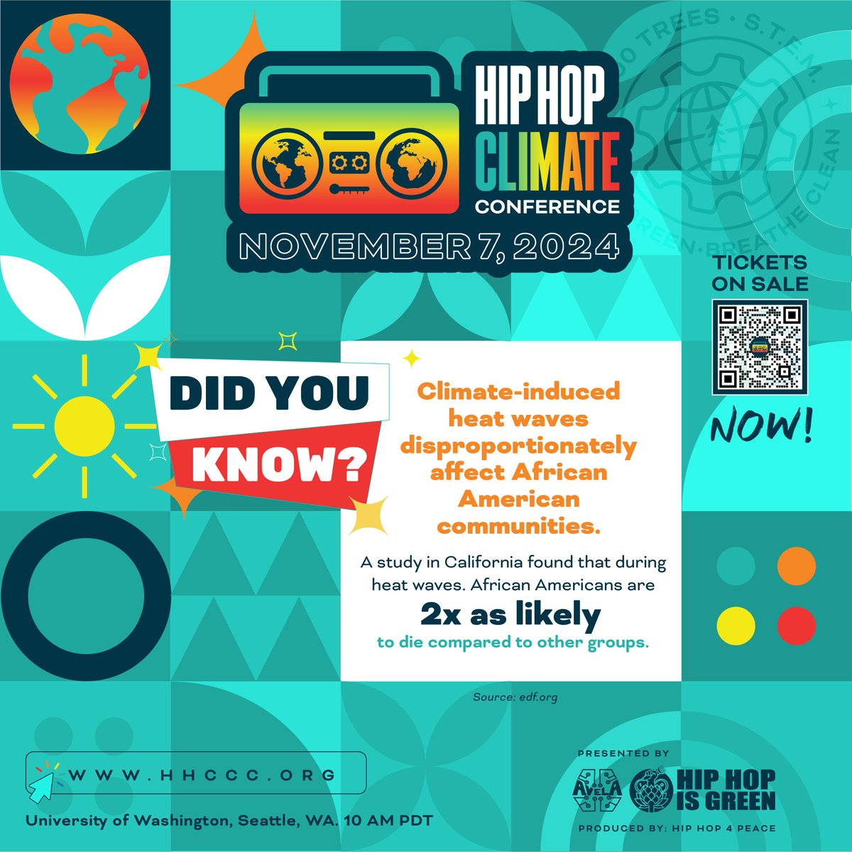 URBAN HEAT ISLANDS can kill!  If we don’t take action, these impacts will get worse. Join us at the Hip Hop Climate Conference to learn how to become an advocate for the environment. 

Visit hhccc.org, for more info
#hhccc #10thelementofhipop #hiphopclimate