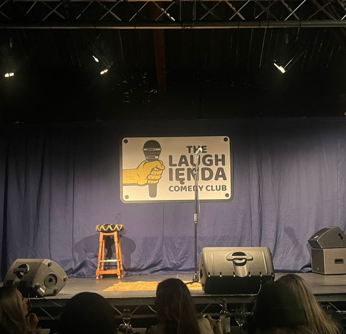 VickyHog's tweet photo. A great night of laughs @laughienda with @OspreyRef fab line up and an interesting crowd Looking forward to next month already
@tonybasnett 
@Laurence_Tuck 
@KathyRoseRivett 
#KevinFinn
#RyanKenny
#PaulCampbell
#CameronJones
#SamAyinde https://t.co/prJkhdYYQF