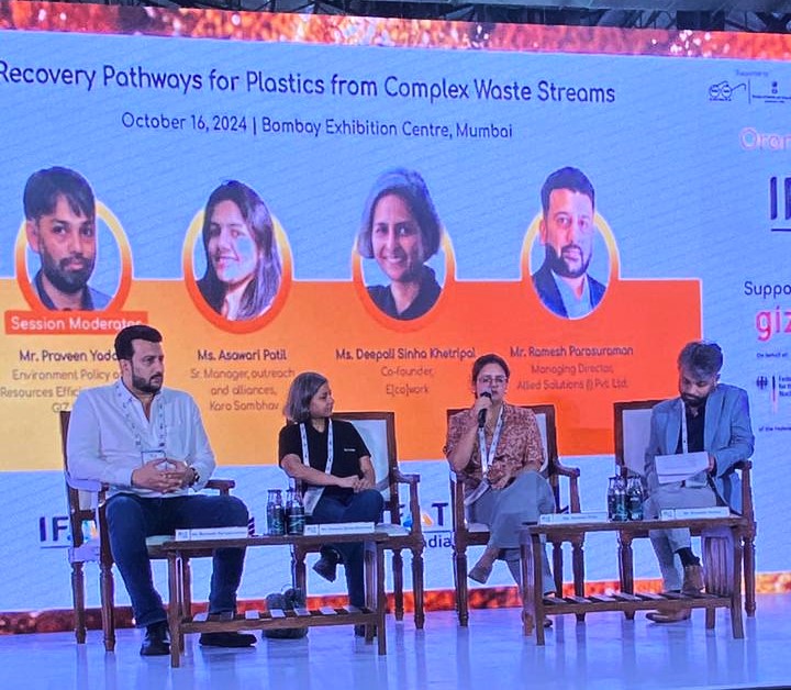 karosambhav's tweet image. We were delighted to be part of the @IFAT_mmi panel discussion on "Recovery Pathways for Plastics from Complex Waste Streams", held on 16th October' 24 at the #BombayExhibitionCentre in #Mumbai.

#CircularEconomy #AbtohKaroSambhav #IFATIndia2024 #WasteManagement #TwitterX