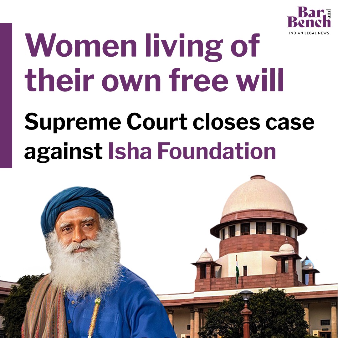 Image Supreme Court closes case against Isha Foundation