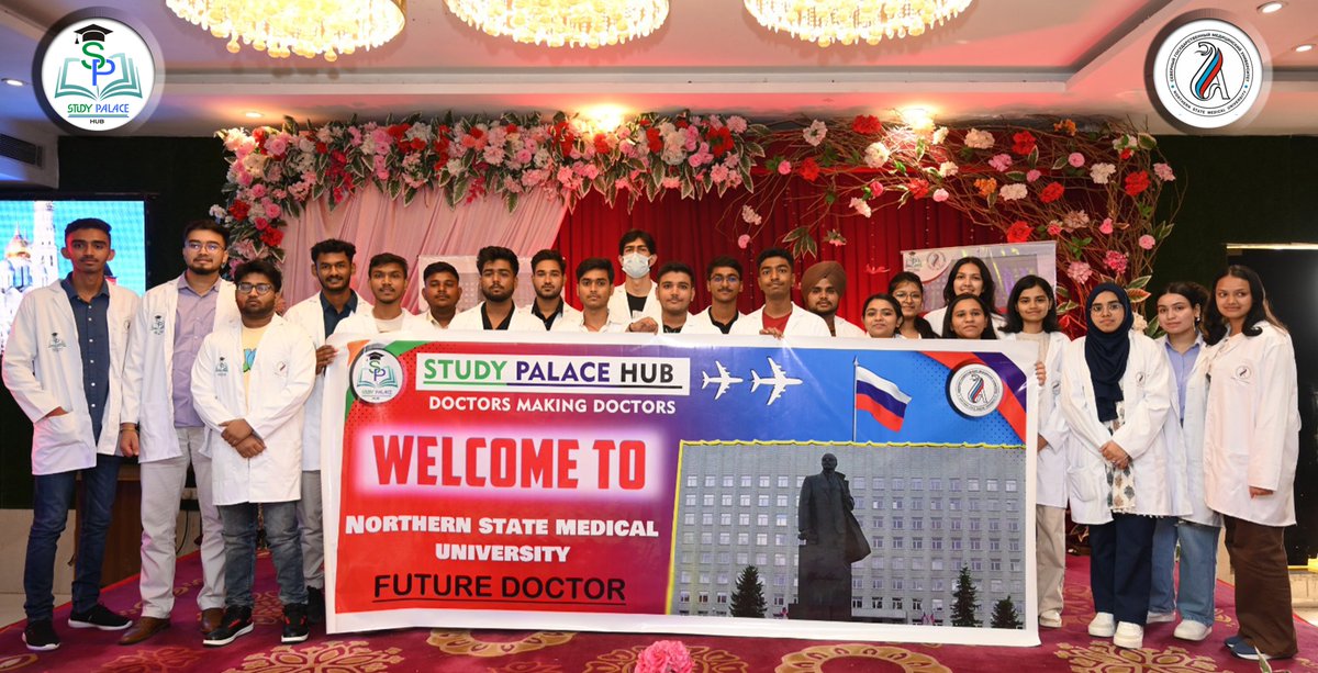 studypalacehub's tweet photo. "✨A huge congratulations to the brilliant medical students of Northern State Medical University for successfully completing their seminar at Study Palace Hub! 🔥Your dedication, hard work, and passion for healthcare are truly inspiring." https://t.co/pMm0P3RbLj