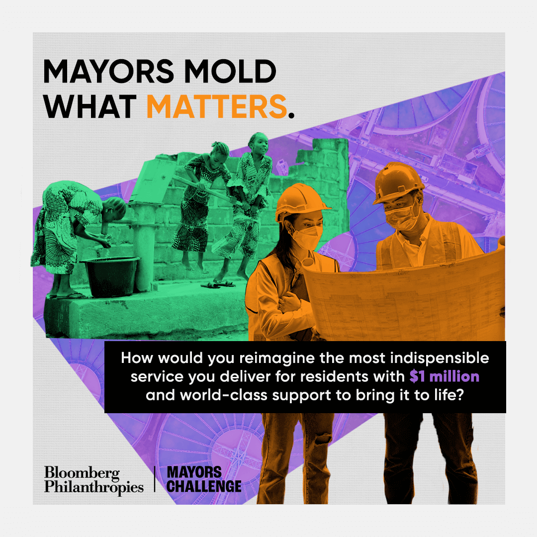 SDGLocalAction's tweet photo. 🚨 City leaders, apply now for the 2025 #GlobalMayorsChallenge! 

Reimagine services &amp; win $1M + support to bring your vision to life.

Deadline: 20 Dec 2024, 11:59 PM EST. 

Apply here 👉https://t.co/omPbjJ91zf
@c40cities https://t.co/T8RLJfB8Y1