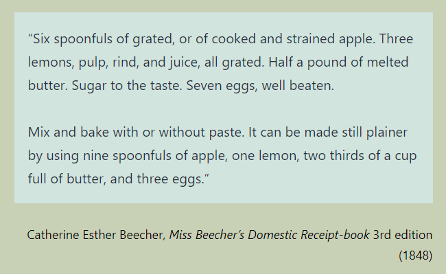 OrchardNotes's tweet image. Anyone for 'Apple Lemon Pudding'? Miss Beecher's 1848 recipe shows you how to make this quick and easy egg custard dish (it does miss out 1 or 2 fairly essential details, but I've cross-referenced &amp;amp; I think I've got the method covered...)

orchardnotes.com/2024/10/18/mis…

#C19th #recipe
