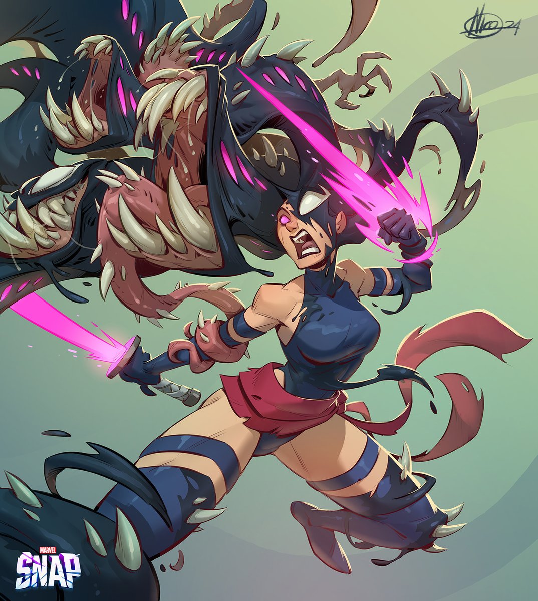Another card made for #MarvelSNAP !!! Enjoy Psylocke!