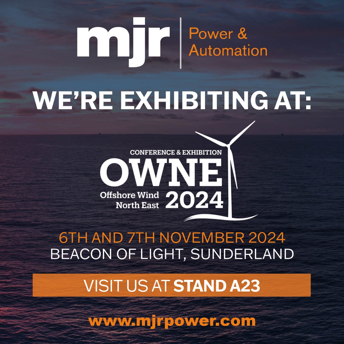 We’re excited for @NOF’s OWNE Conference &amp; Exhibition, just weeks away! 
Visit us at stand A23 to learn about our offshore charging system for eCTVs!

#OWNE24 #NOF #OffshoreWind #NetZero #OffshoreEngineering