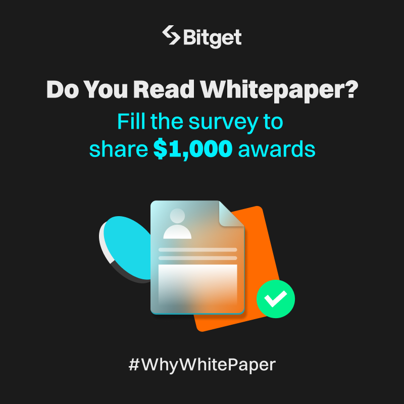 bitget's tweet photo. Bitcoin #Whitepaper published 16 years ago was a must-read for all crypto hodlers.

But nowadays how many of us still read whitepaper before crypto trading? 

🫵 We need your feedback! Complete the survey for a chance to win 1,000 USDT. 

#WhyWhitePaper 

Go ⤵️