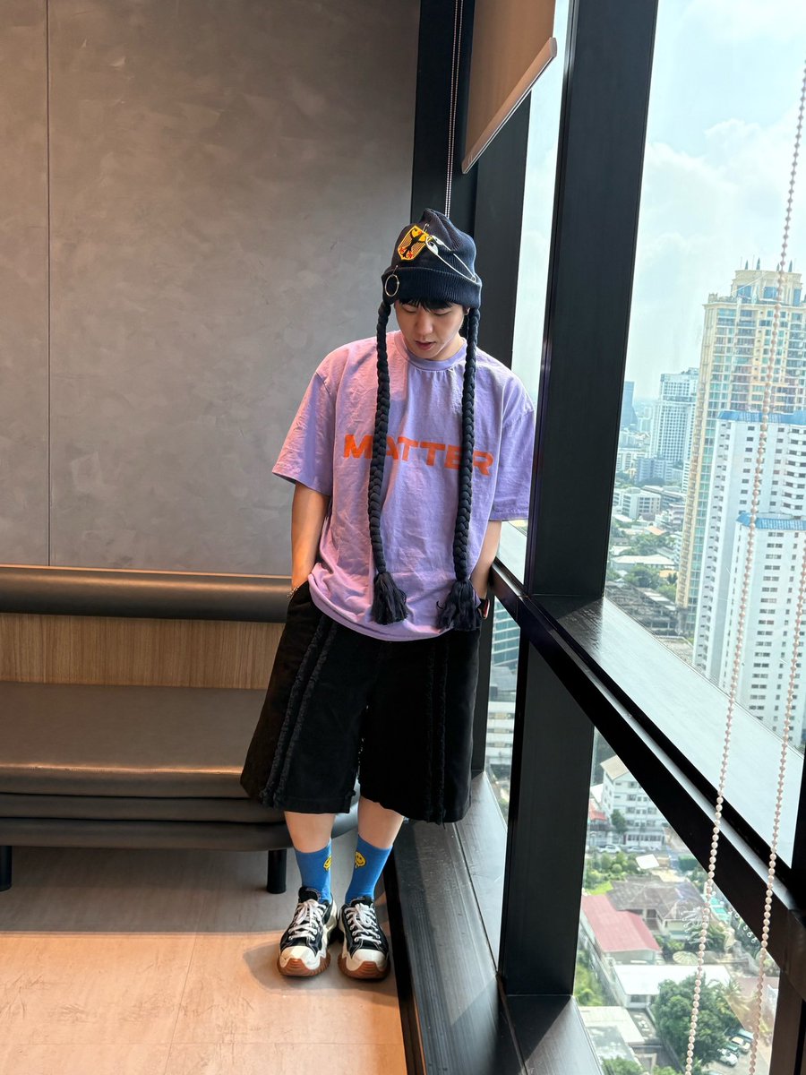2nd__4th's tweet photo. : Feeling like Pojamarn Sawangwong with my braid benie <3 
#MatterMakers #mattermakersthailand https://t.co/Xbi0Y1Dv40