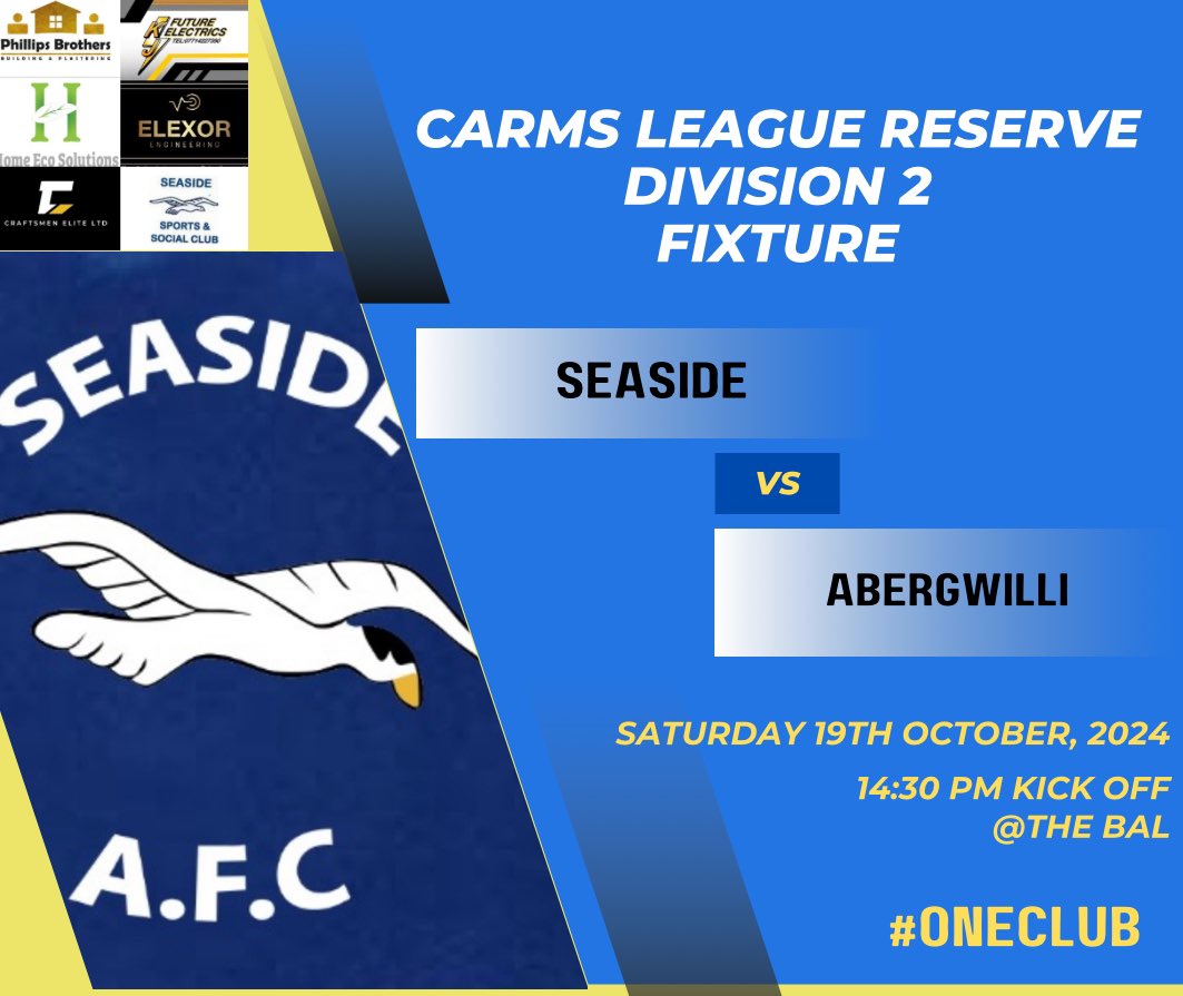 ‼️This weekends Senior fixtures 💙⚽️