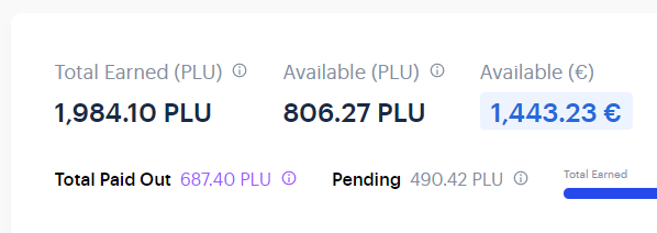Slevin_Kelevraa's tweet photo. Another 13 months have passed and I've accumulated an extra 1400 $PLU, equivalent to around 2500€, simply from my regular purchases 📈🚀
With @plutus - the best #cashbackcard on the market. So far, no other can match it #cryptoRewards https://t.co/teQcfPtI4B