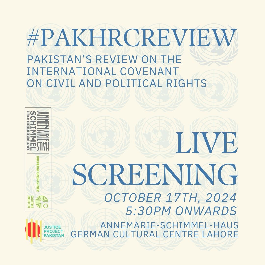 CCPR_Centre's tweet photo. The #PakHRCReview was screened yesterday in Lahore, Pakistan, where more than 100 stakeholders and representatives of civil society attended to watch the #HRCttee 🇺🇳 dialogue with the State delegation of #Pakistan 🇵🇰 #ICCPR https://t.co/6jVPD1s9YQ