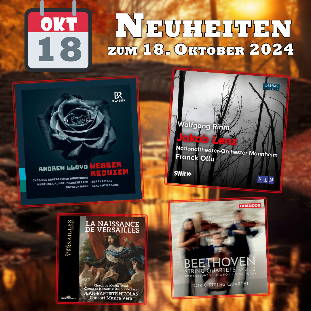 NAXOS_de's tweet photo. ✳•*•♫♪¸.• #Neuheiten #Klassik | Auf einen Blick ► https://t.co/DTbgQpbVCi | #Neuveröffentlichungen | #Musikfreitag | •*•♫♪¸.•✳ https://t.co/7qKGsVbKJ1