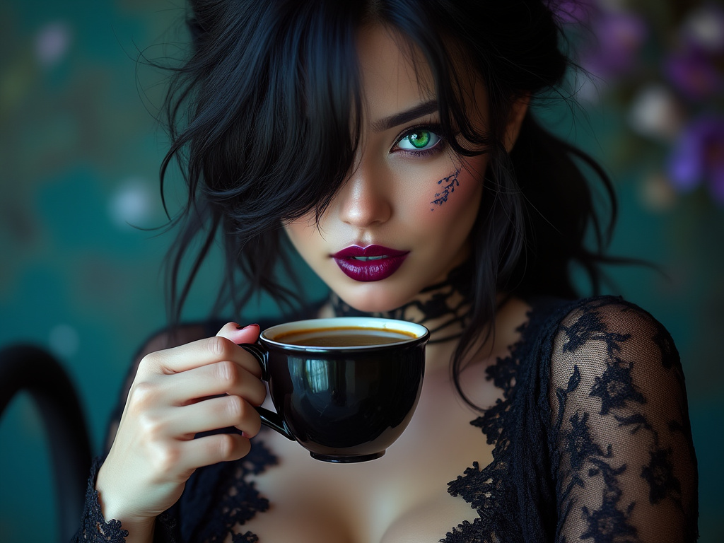 dainiusex7's tweet image. GM ☕Let’s espresso ourselves today☕️
"Mystic Mocha: Sips of Magic"
#GothicGlamour #CoffeeQueen #AIart #AIArtwork #AIイラスト