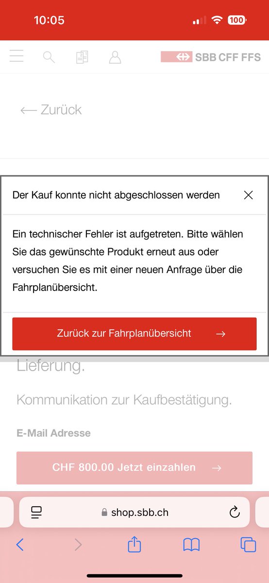 Wieso schafft es <a href="/RailService/">RailService SBB CFF FFS</a> in 2024 nicht, eine Kreditkartenzahlung für ein HalbtaxPlus online abzuwickeln? Very snnoying <a href="/sbbnews/">SBB Medienstelle</a>