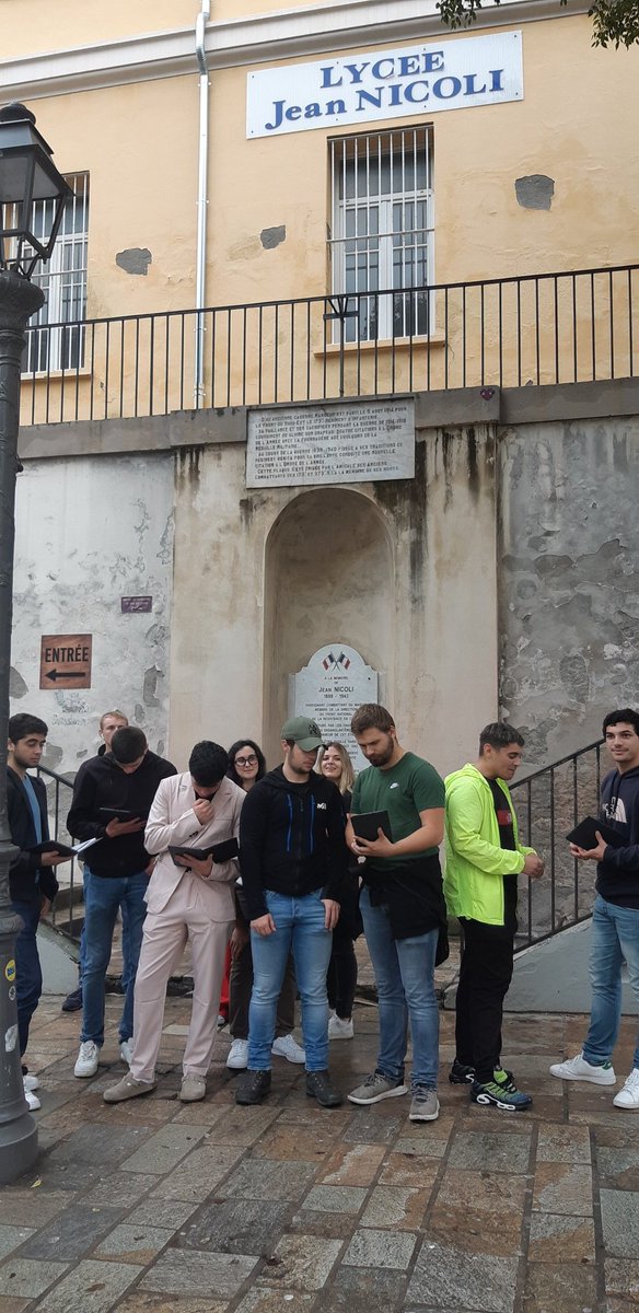 Carto-partie sur l'accessibilité et la sécurité dans le centre ville de Bastia avec les BTS MSO de Jean Nicoli : des étudiants citoyens qui œuvrent pour le bien commun <a href="/Dane_Corse/">DRANE de Corse</a> Bastia <a href="/VilleDigitale/">BastiaVilleDigitale</a>