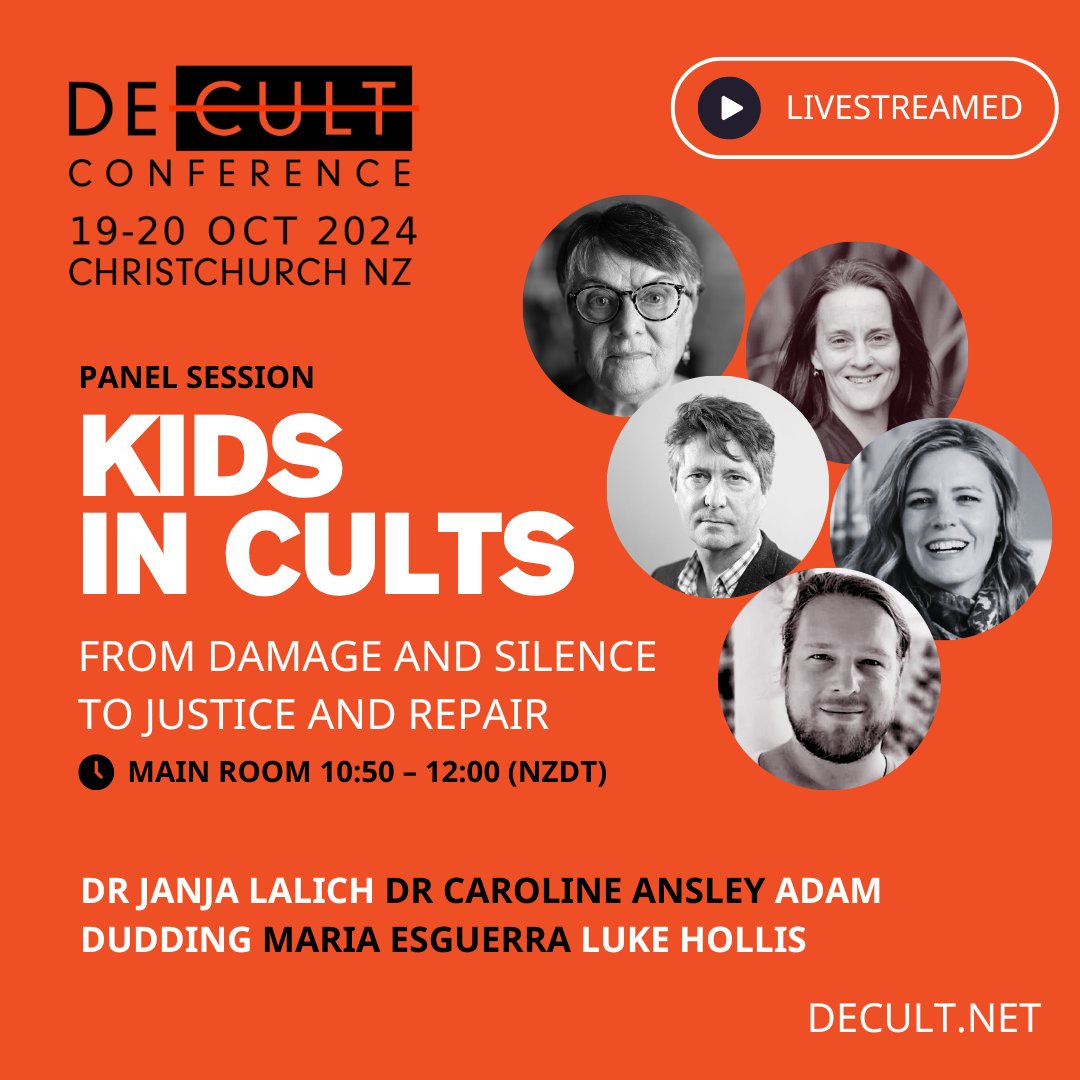 DECULT_NZ's tweet photo. @religionnews You can watch Maria and other #cultsurvivors speak on our #DECULT2024 panel tomorrow. Online tickets still available. https://t.co/dQhXbEhV2P https://t.co/YPySZfZ071
