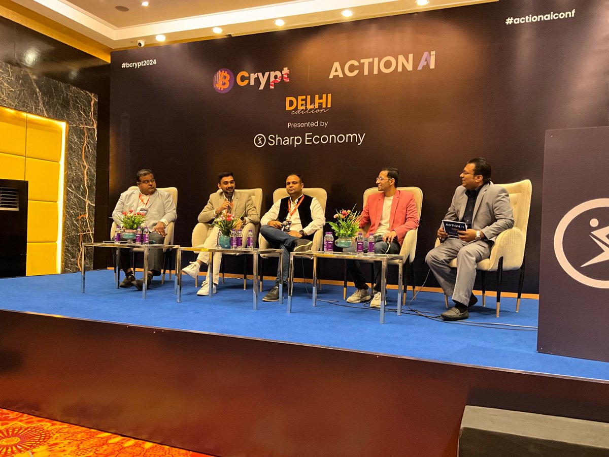 CsharpCorner's tweet photo. Feeling inspired by the 'AI for Competitive Advantage' panel with Anand Gangadharan,@shobhitgupta06, @LalitBansal81, @bhaggu, and Himanshu Daga at #ActionAIConf 2024! The future of AI is here.

#AI #AIConference #ActionAIConference #TechConference https://t.co/qACMBtpIix