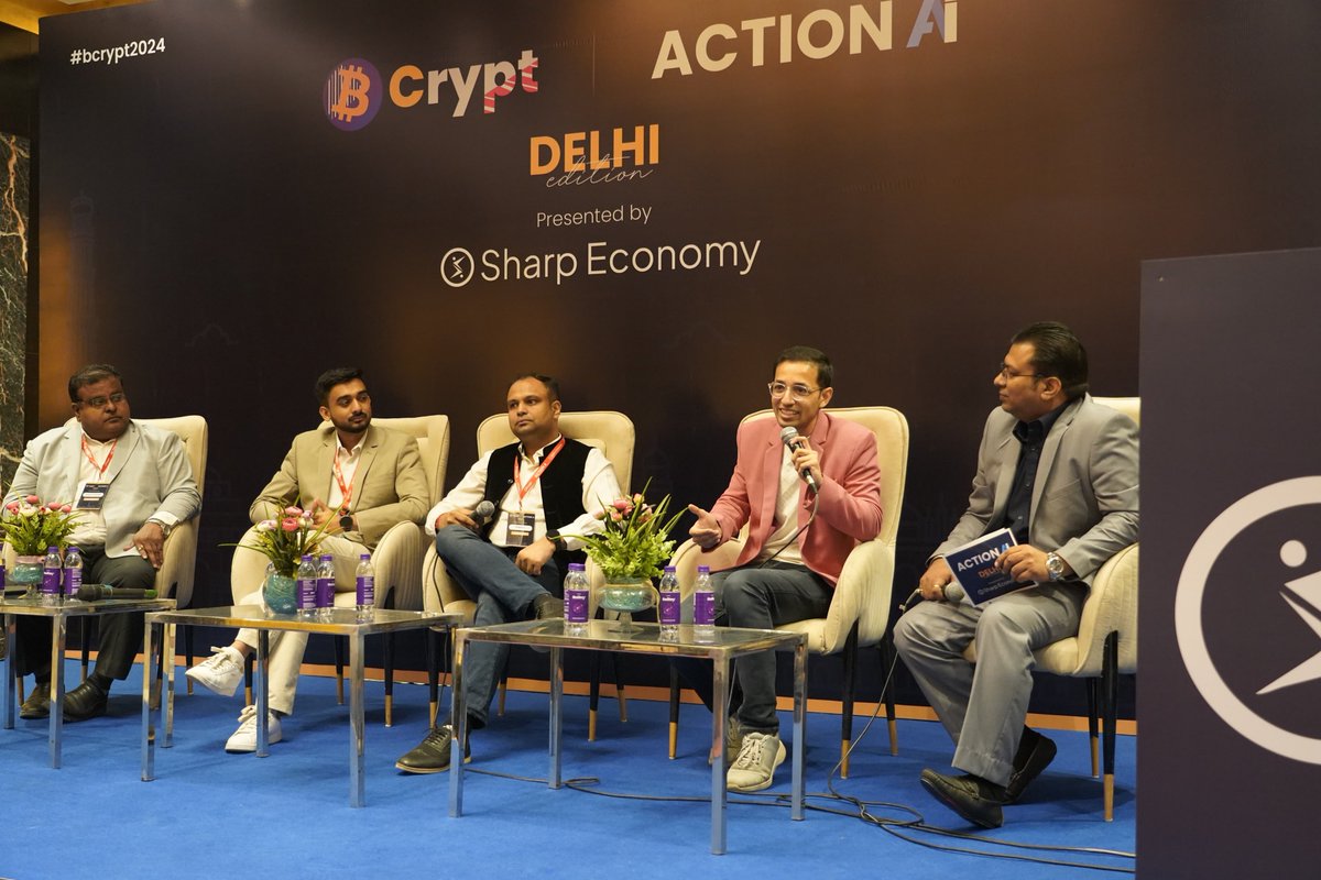 CsharpCorner's tweet photo. Feeling inspired by the 'AI for Competitive Advantage' panel with Anand Gangadharan,@shobhitgupta06, @LalitBansal81, @bhaggu, and Himanshu Daga at #ActionAIConf 2024! The future of AI is here.

#AI #AIConference #ActionAIConference #TechConference https://t.co/qACMBtpIix