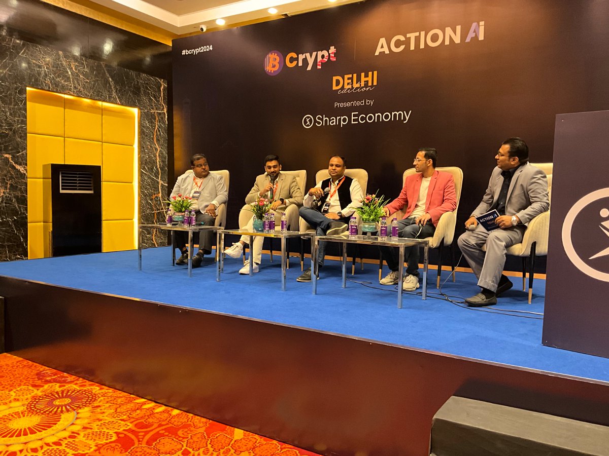 CsharpCorner's tweet photo. Feeling inspired by the 'AI for Competitive Advantage' panel with Anand Gangadharan,@shobhitgupta06, @LalitBansal81, @bhaggu, and Himanshu Daga at #ActionAIConf 2024! The future of AI is here.

#AI #AIConference #ActionAIConference #TechConference https://t.co/qACMBtpIix