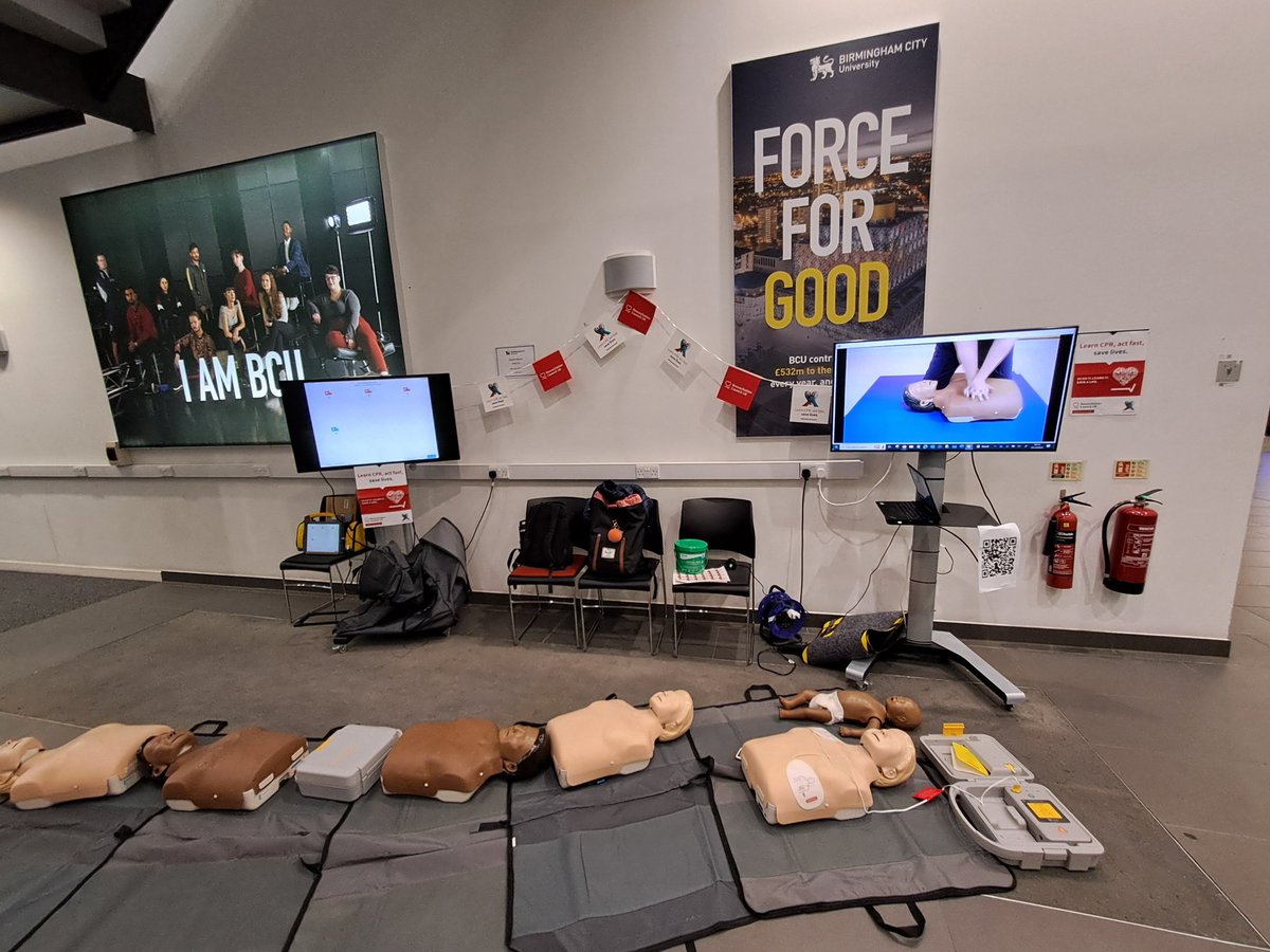Paul Drew๐ (@pauldrew_rn) on Twitter photo It's been a busy week here <a href="/MyBCU/">Birmingham City University</a> and today we are based at Curzon Lobby. You can miss us. Come and learn CPR you never know when you will need it. #RestartAHeart <a href="/BCUHELS/">BCU HELS</a> <a href="/BCUAdultNursing/">BCU Adult Nursing</a> <a href="/ResusCouncilUK/">Resuscitation Council UK</a> <a href="/TheBHF/">British Heart Foundation</a> It's been a busy week here <a href="/MyBCU/">Birmingham City University</a> and today we are based at Curzon Lobby. You can miss us. Come and learn CPR you never know when you will need it. #RestartAHeart <a href="/BCUHELS/">BCU HELS</a> <a href="/BCUAdultNursing/">BCU Adult Nursing</a> <a href="/ResusCouncilUK/">Resuscitation Council UK</a> <a href="/TheBHF/">British Heart Foundation</a>
