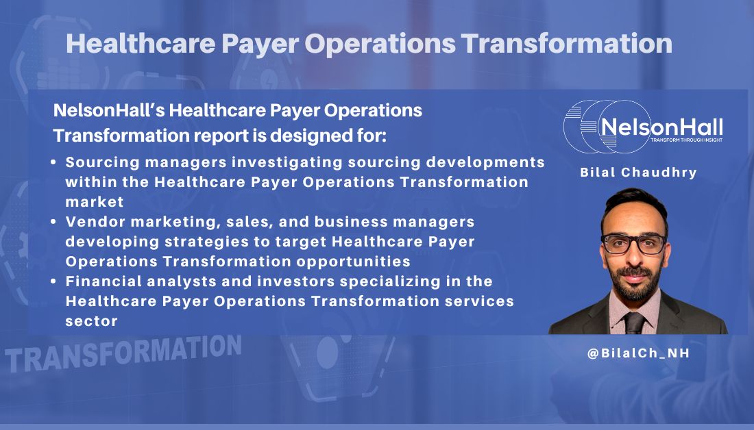NHInsight's tweet image. &apos;Tomorrow’s consumers are increasingly seeking hyper-personalization across the entire Healthcare payer value chain&apos;. See #NelsonHall’s #HealthcarePayer #OperationsTransformation market analysis for more insights: research.nelson-hall.com/search/?&amp;amp;avpag…

#OpsTransformation