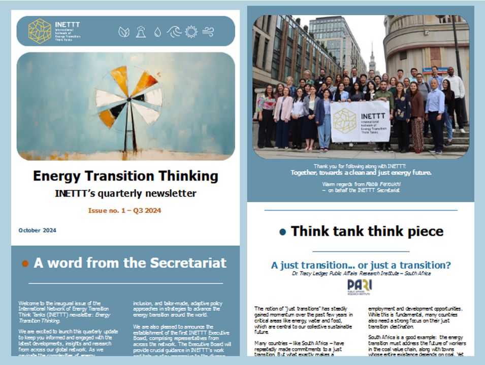 📢The first edition of our quarterly newsletter Energy Transition Thinking is live!

👉Read news and policy insights on #energytransition from our network of think tanks around the world 🌏:

401189.eu2.cleverreach.com/m/15674483/527…

☑️Sign up here! newsletter.inettt.org/f/401189-398067