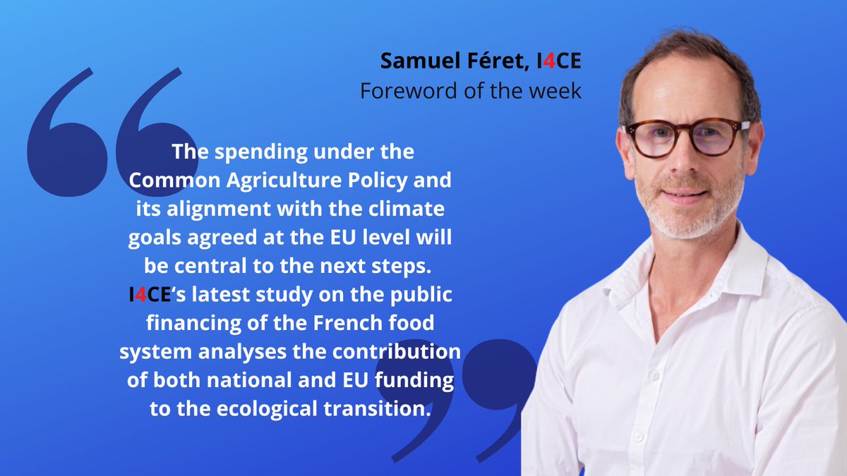 The climate transition of the food system in France and the role of EU funding

#Europe #Agriculture #ClimateFarmDemo #FoodSystem #CAP #CommonAgriculturePolicy  #draghiingalera 

👉 Read the newsletter with <a href="/sam_feret/">Samuel Féret 🇪🇺🇺🇦</a> from #I4CE
i4ce.org/en/climate-tra…