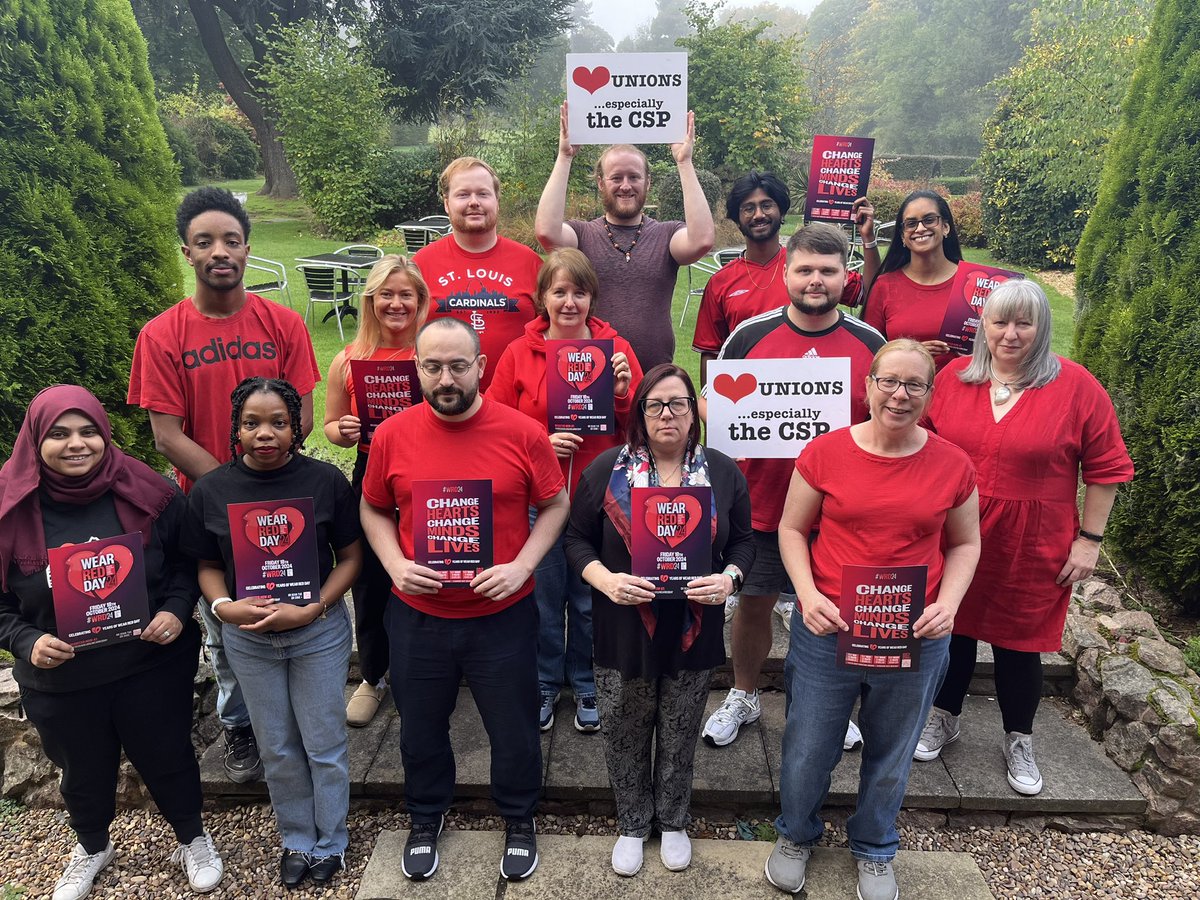Helen Russell (@helengoth) on Twitter photo New <a href="/thecsp/">Chartered Society of Physiotherapy (CSP)</a> stewards show their support this morning for <a href="/SRTRC_England/">Show Racism the Red Card</a> #WRD24! #ShowRacismTheRedCard #CSPStewards New <a href="/thecsp/">Chartered Society of Physiotherapy (CSP)</a> stewards show their support this morning for <a href="/SRTRC_England/">Show Racism the Red Card</a> #WRD24! #ShowRacismTheRedCard #CSPStewards