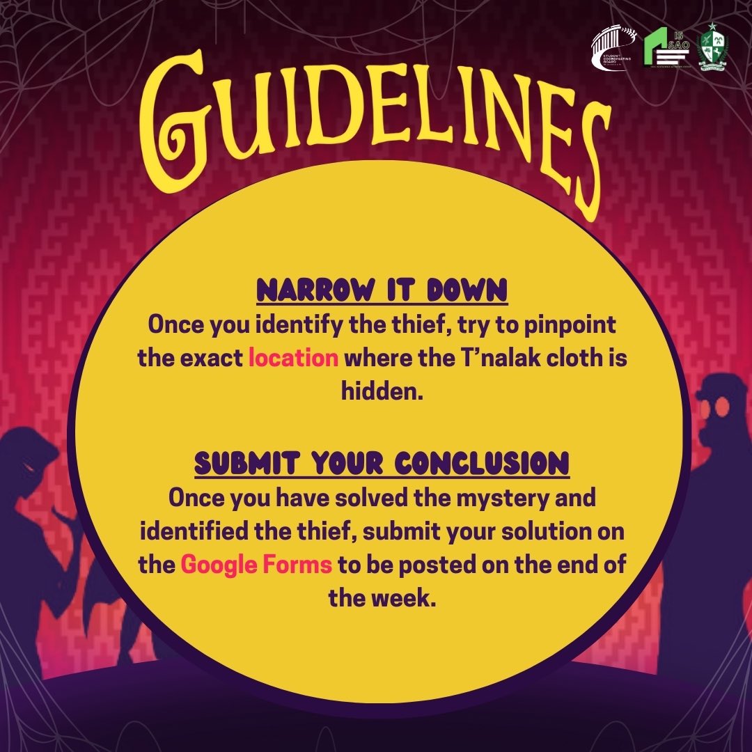 DLSLSCB's tweet photo. CSYA points are on the line! 🔍 

Step into a thrilling mystery where culture meets challenge. The sacred T’nalak has vanished, and it’s up to YOU to solve the clues and bring it back! 🧠💡 https://t.co/BS4icnh4Su