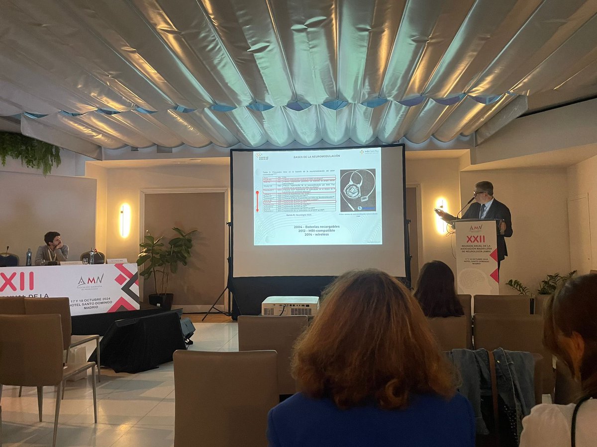 Un placer ser invitado a explicar la experiencia de Sant Pau en neuromodulacion en cefaleas. Felicidades por vuestro fantástico congreso Asociación Madrileña de Neurologia. Y pronto los 40 años!